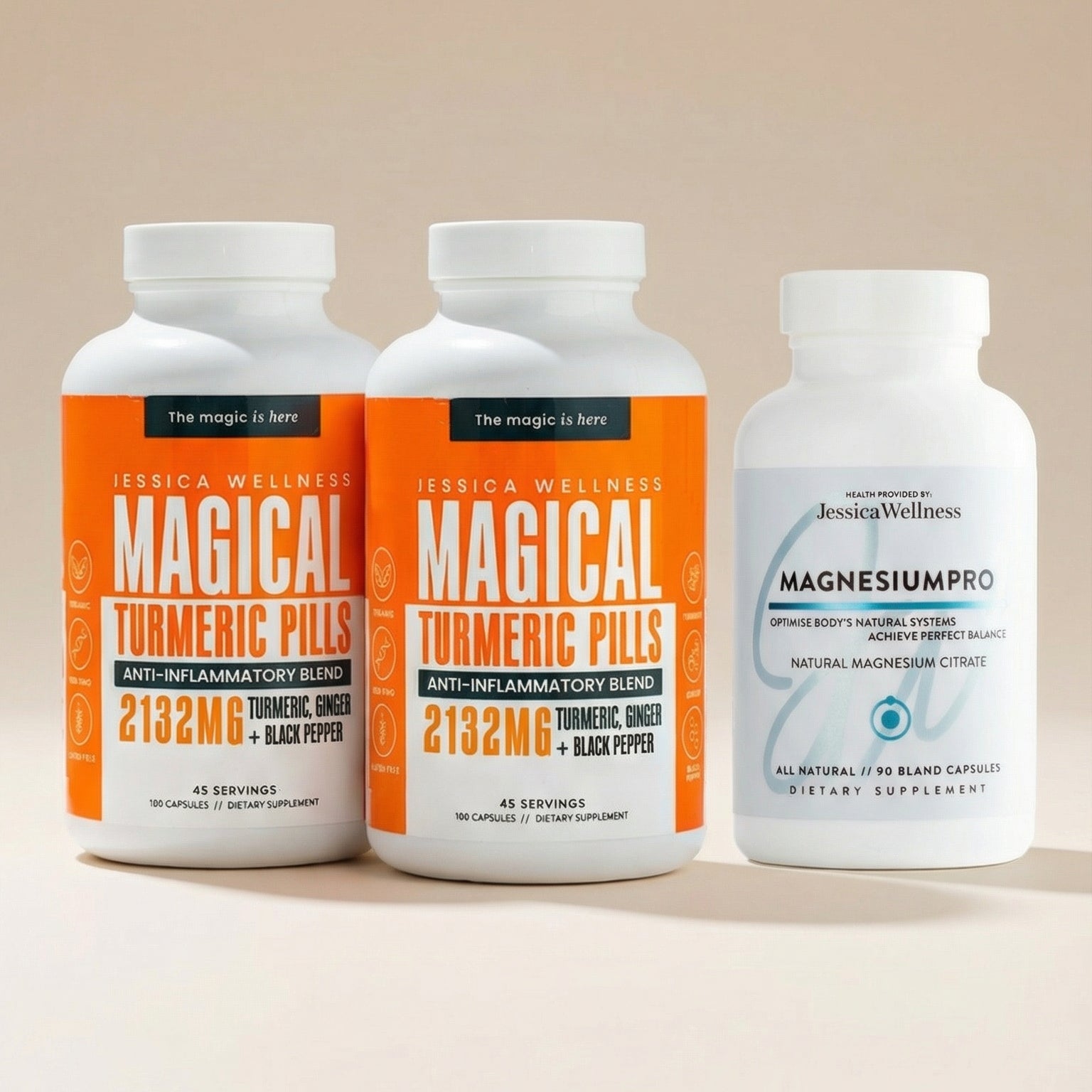 Magical Turmeric Pills + Free Magnesium